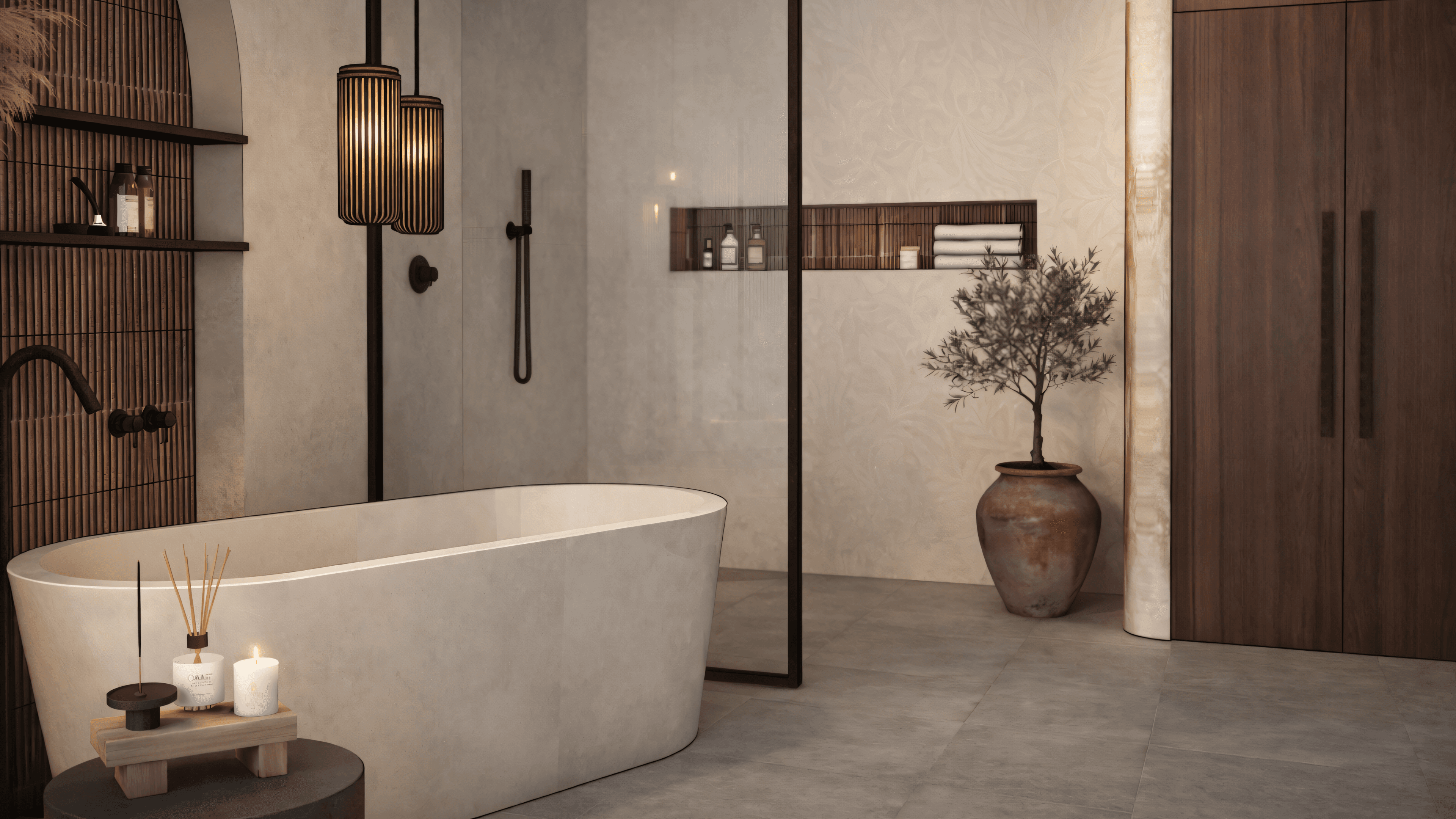 Detail of a fully designed living space